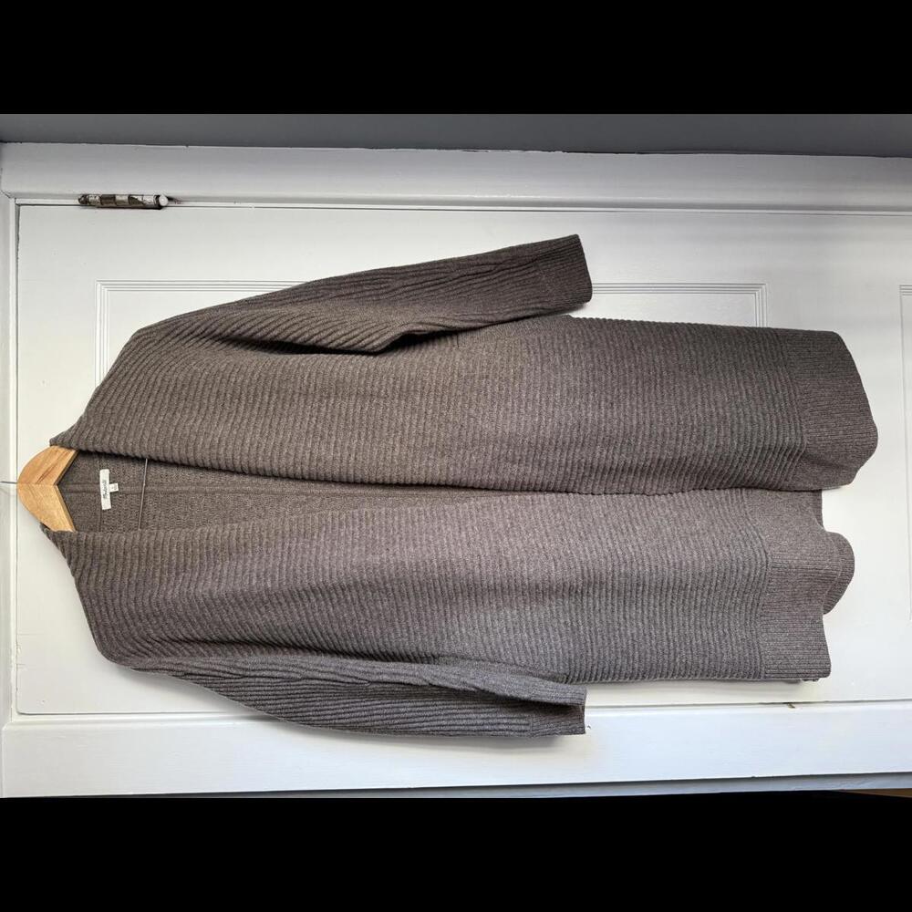 Madewell 100% Wool Ribbed Cardigan Sweater Coat